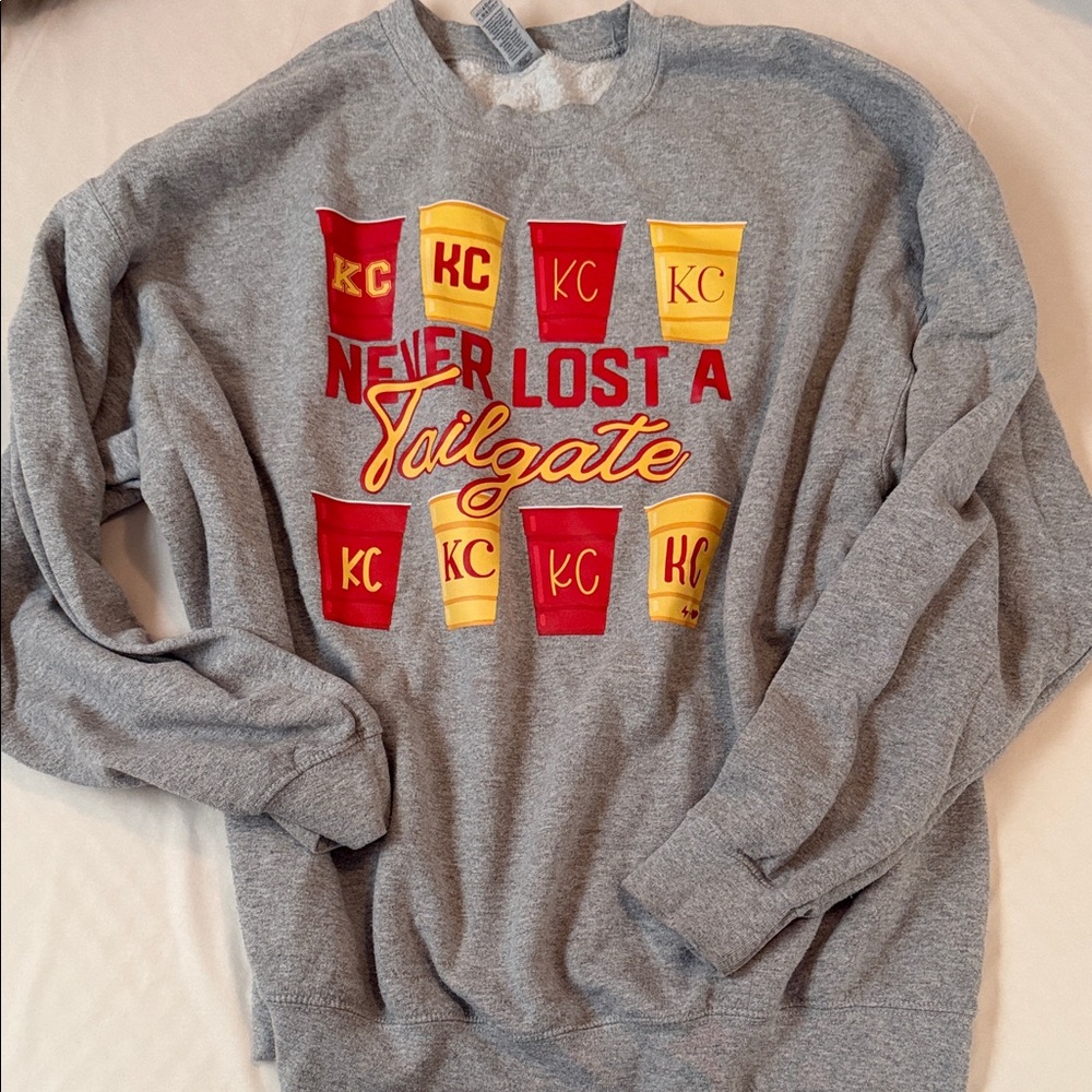 Gray KC Tailgate Men's Sweater